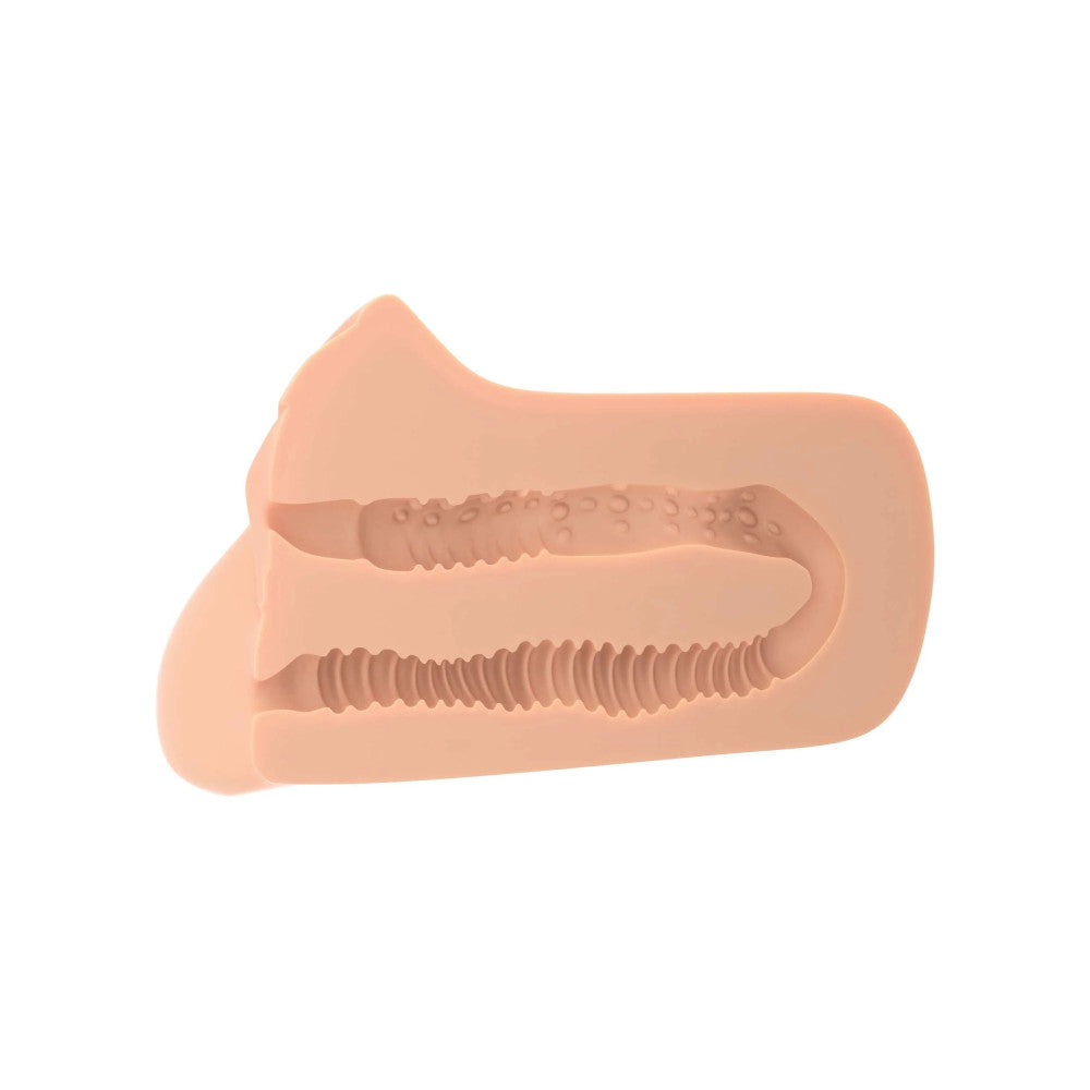 PDX Plus realistic vagina and anus masturbator light skin