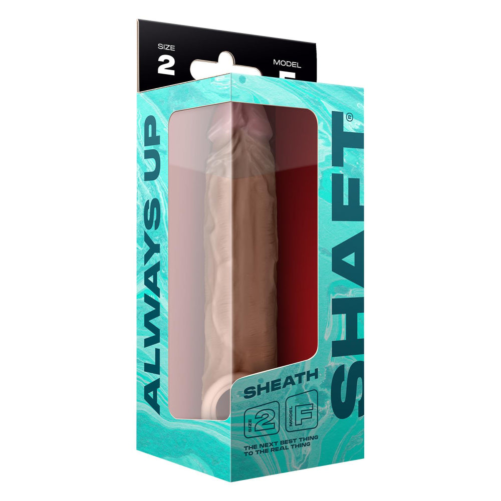 Penis extender made of silicone with testicle clamp Shaft Model F