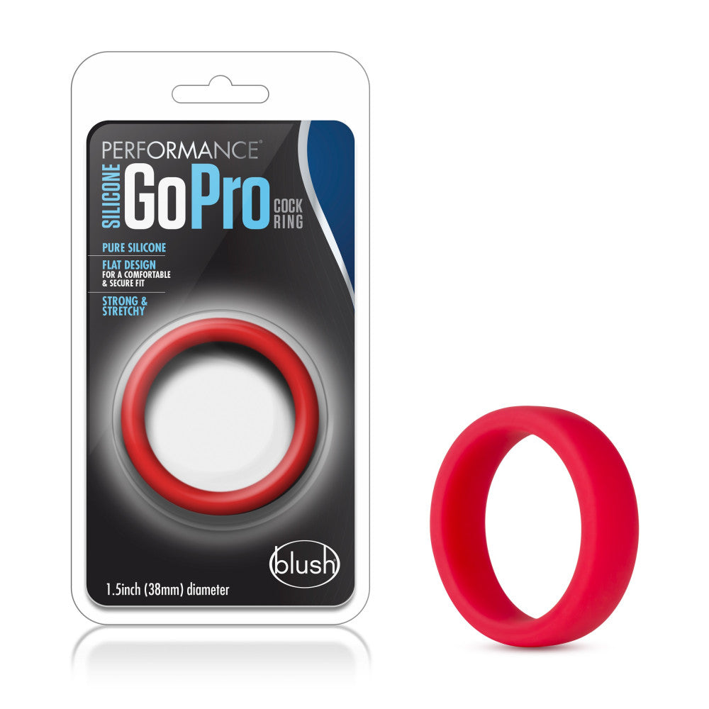 Penis ring made of 100% silicone Performance Go Pro red