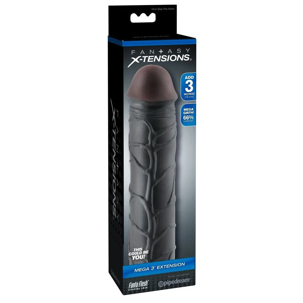 Penis thickener cyber skin Mega 3 Extension black