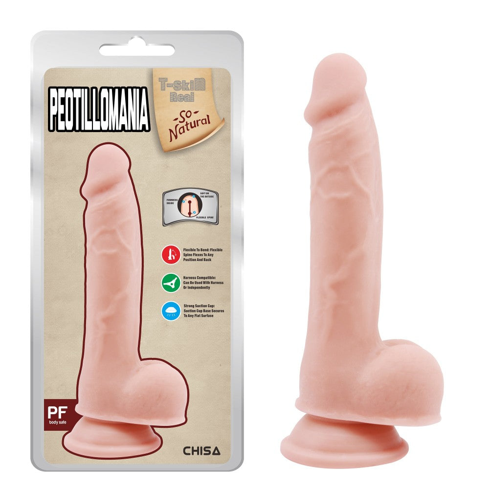 Peotillomania Cyber Leather Testicle Realistic Dildo