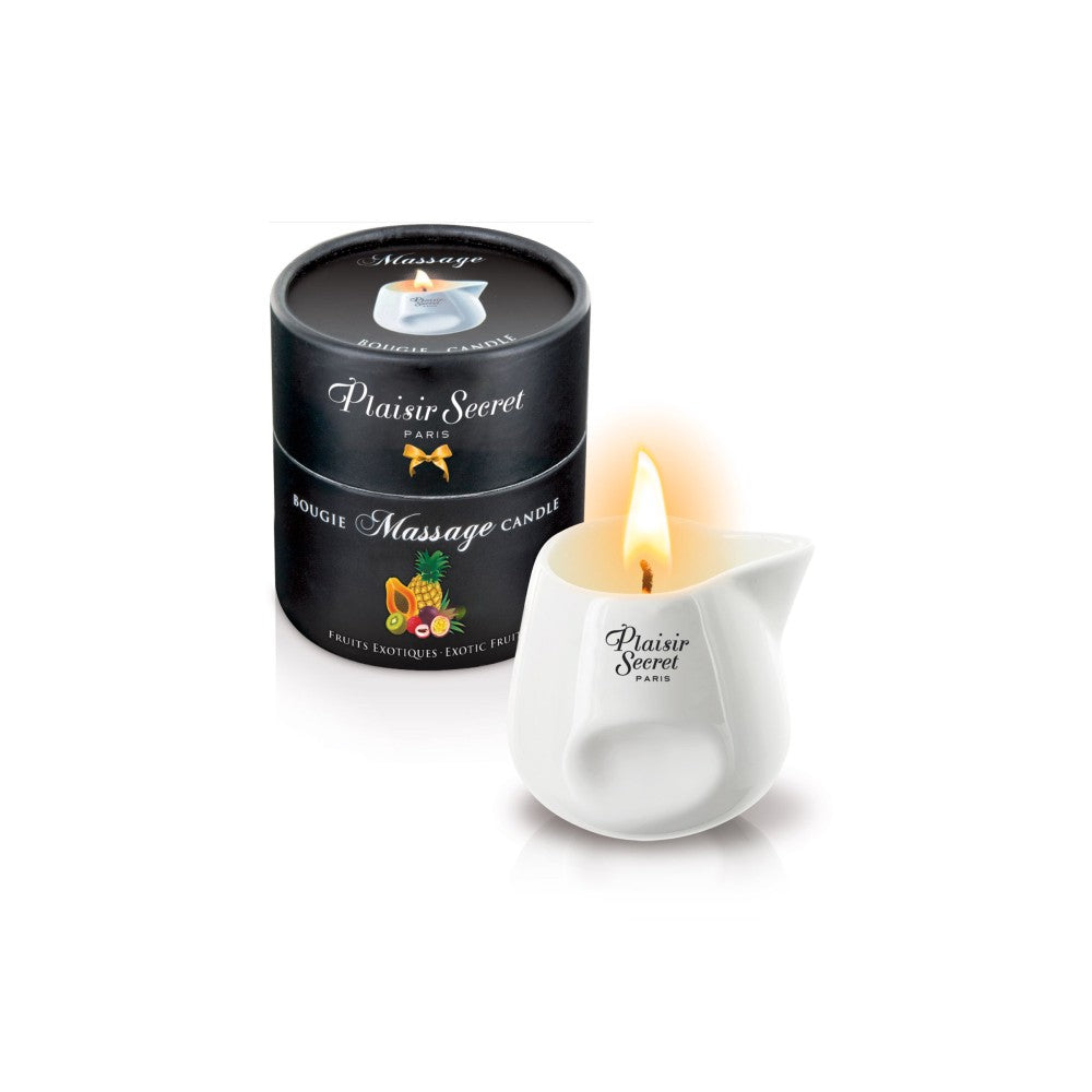 Plaisir Secret massage candle with the scent of exotic fruits