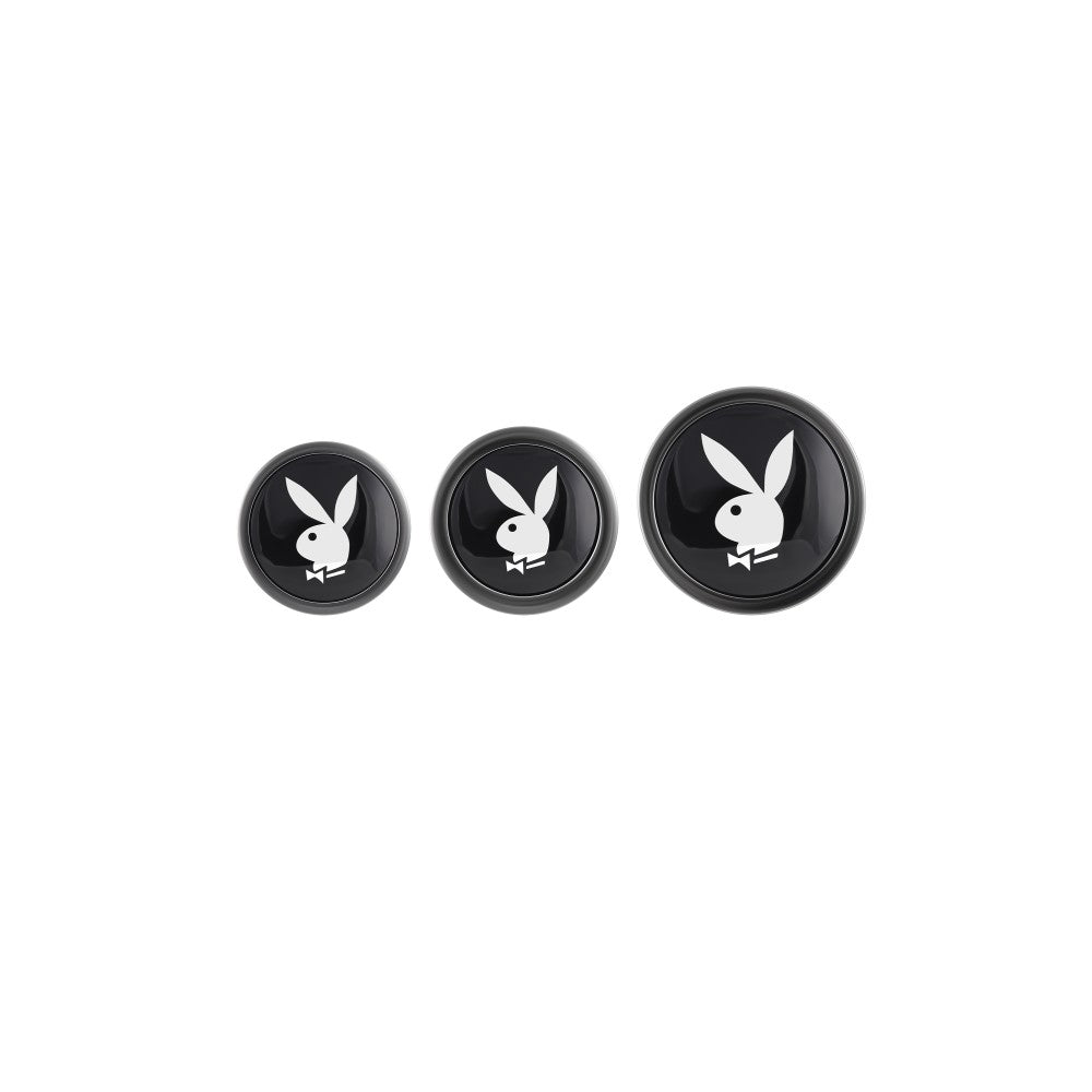 Playboy Pleasure 3 Ways Metal Butt Plug Set of 3 Pieces