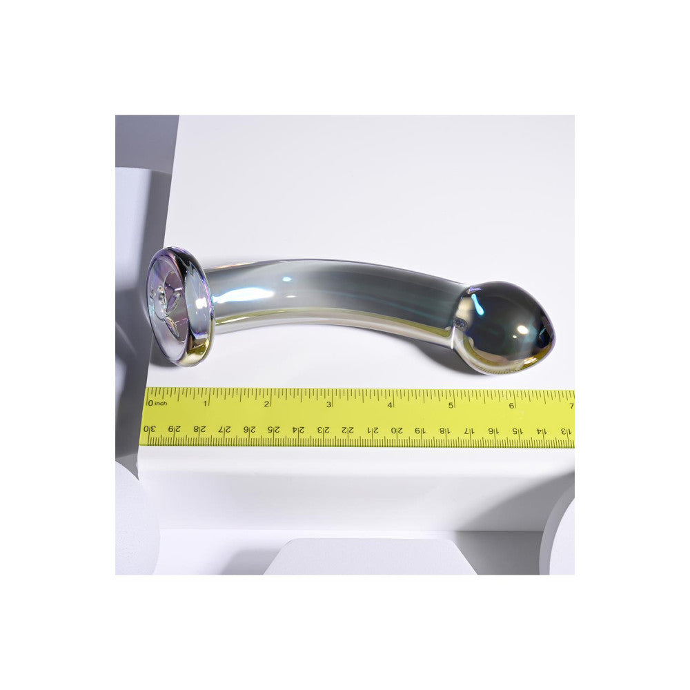 Playboy Pleasure Jewels King Curved Glass Dildo