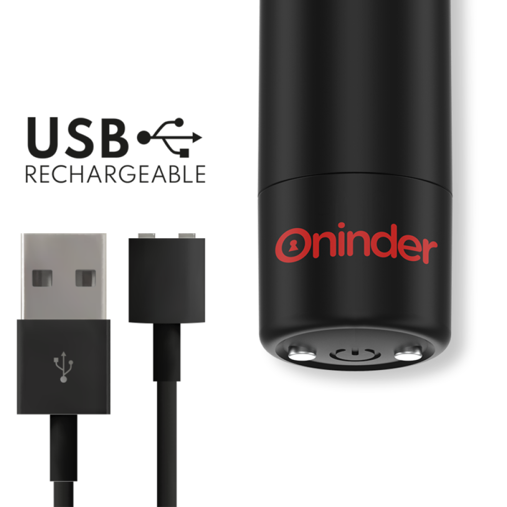 Powerful Bullet Vibrator with App Oninder Berlin Black