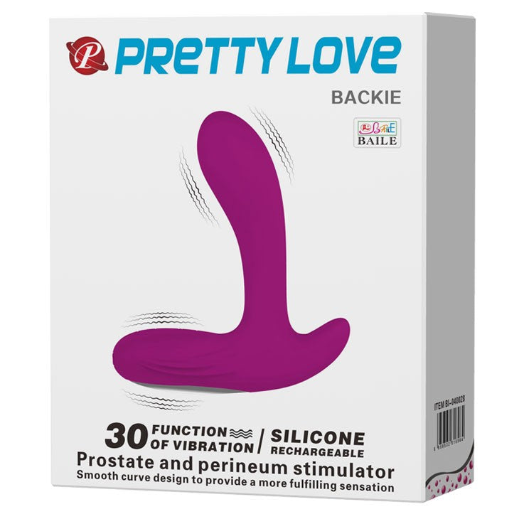 Powerful Vibrating Prostate Stimulator Backie Pink