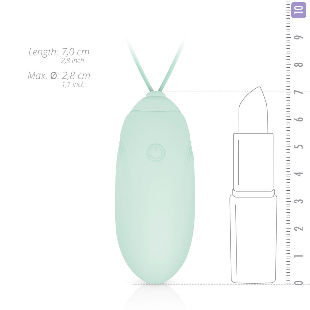 Powerful Wireless Rechargeable Silicone Luv Egg Green