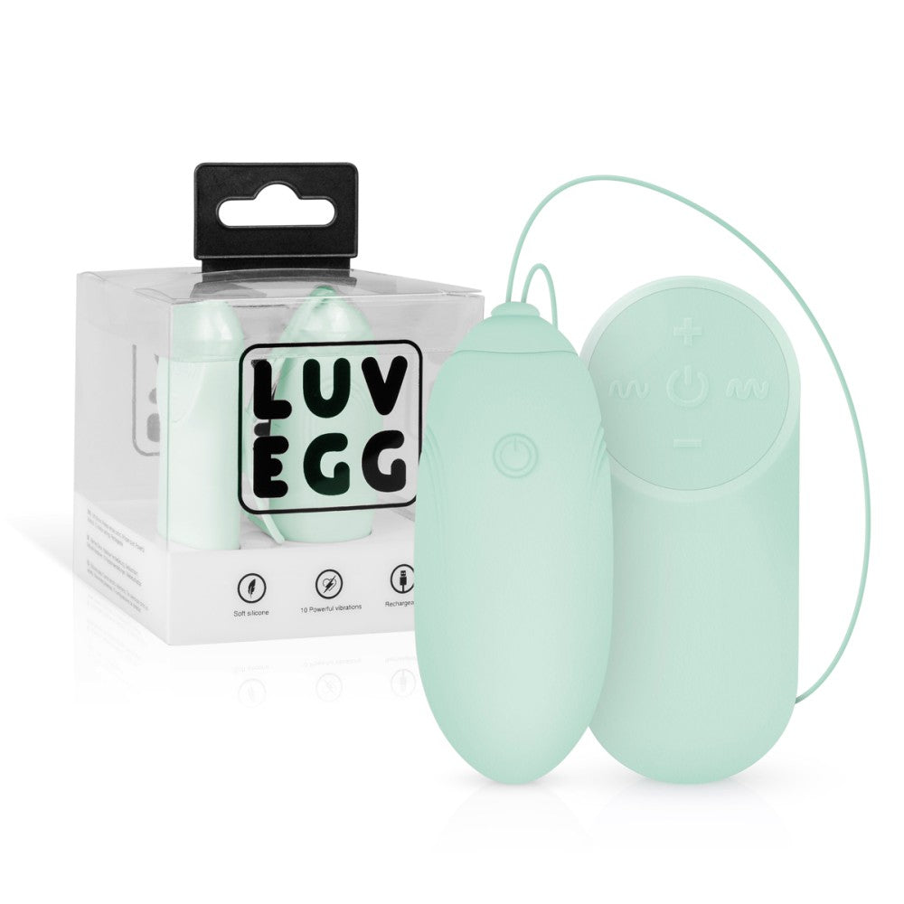 Powerful Wireless Rechargeable Silicone Luv Egg Green