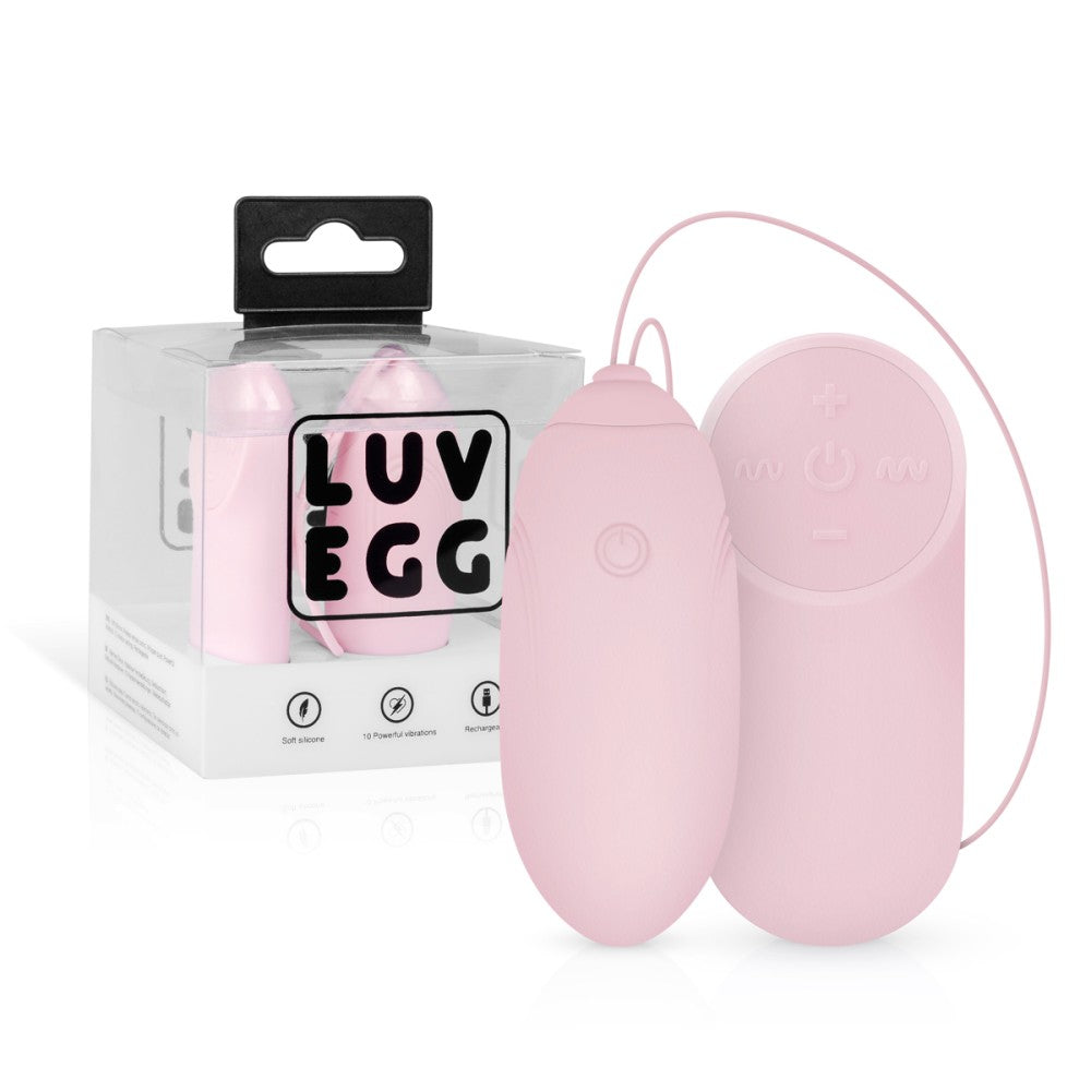 Powerful Wireless Rechargeable Silicone Luv Egg Pink