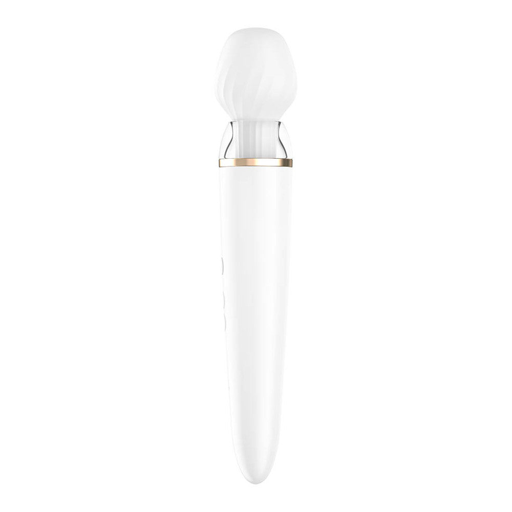 Powerful rechargeable Satisfyer Double Wand-er massager with App and 2 tips