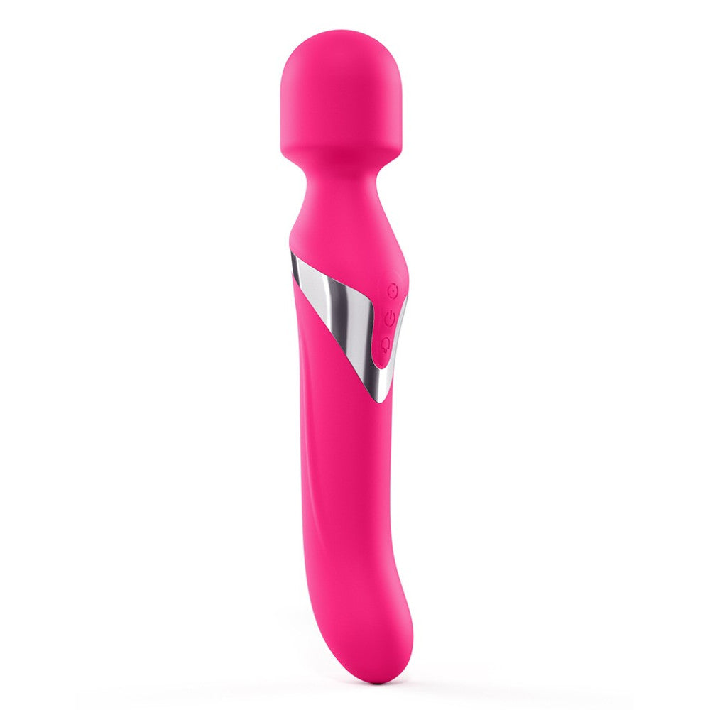 Powerful rechargeable massager with two motors Dorcel Dual Orgasm pink