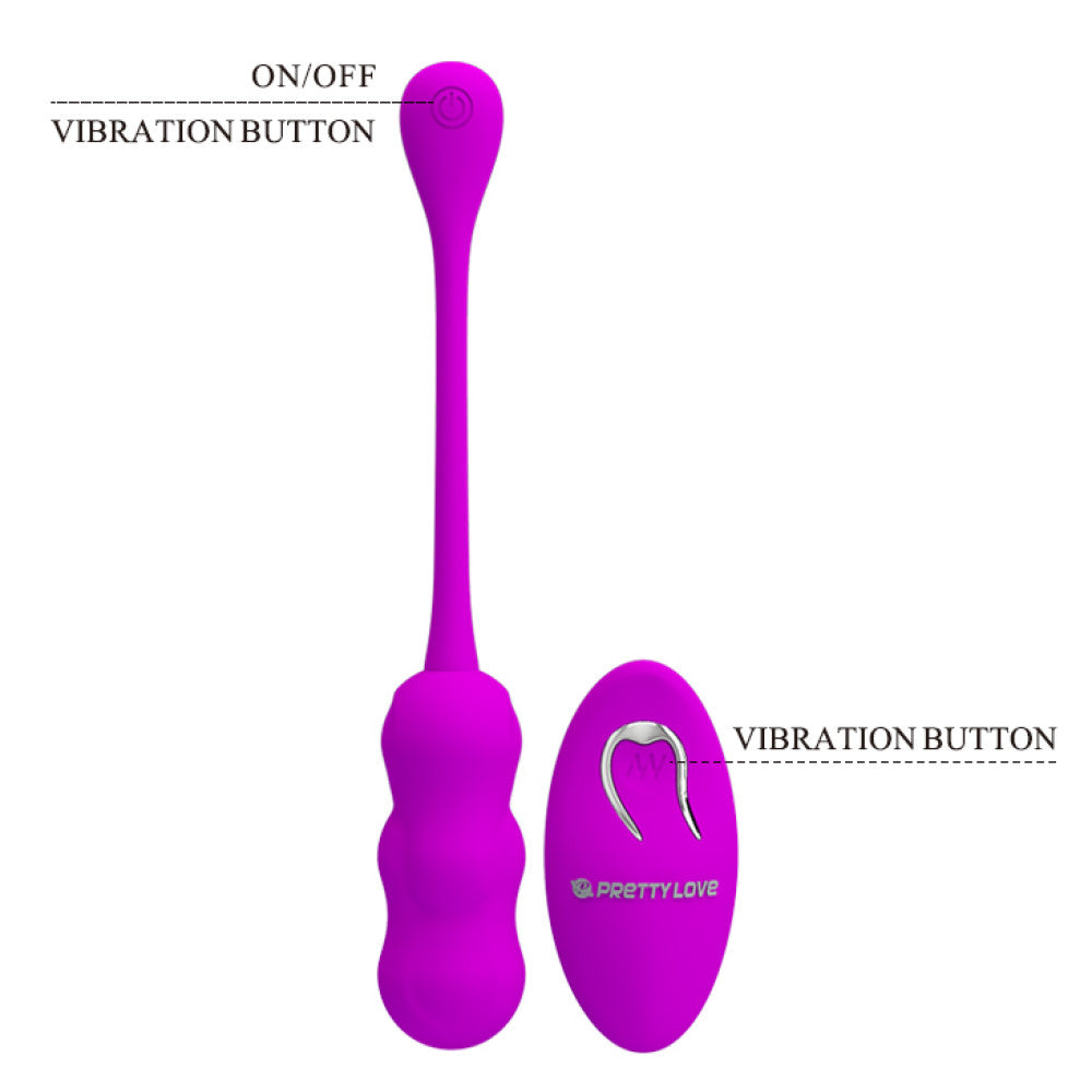 Powerful rechargeable vibro egg with remote Leshy