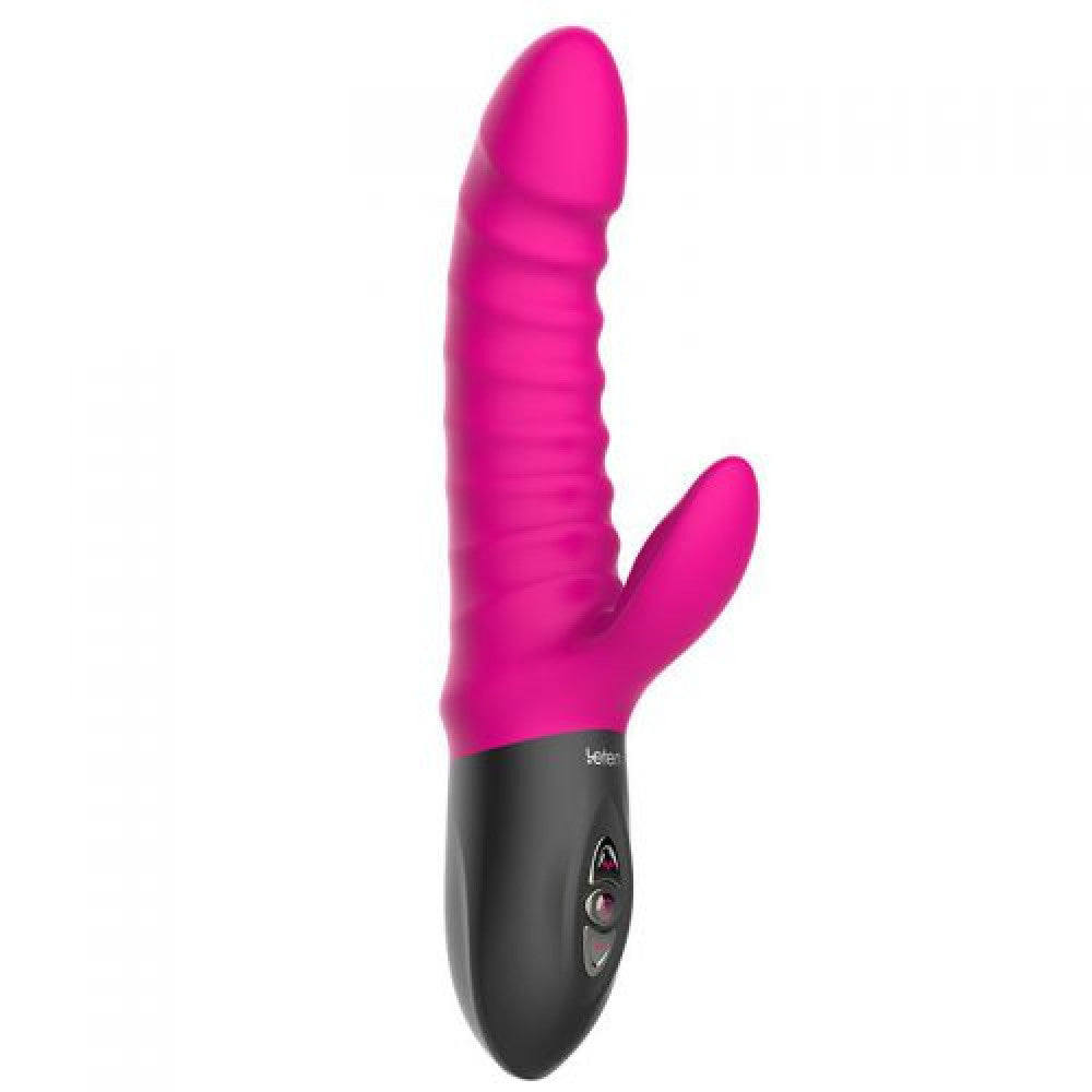 Powerful silicone rabbit vibrator with back and forth movement Anita