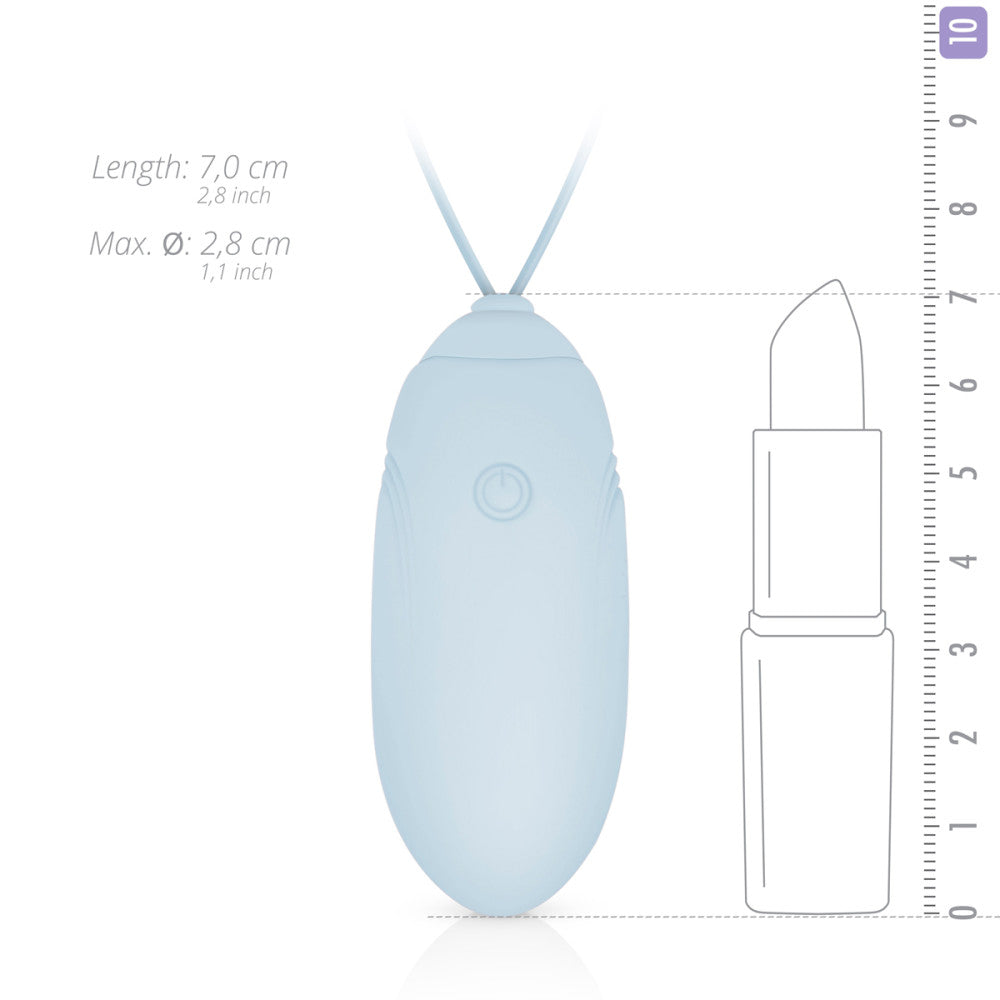 Powerful wireless rechargeable silicone egg Luv Egg blue