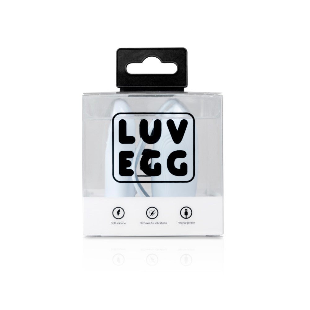 Powerful wireless rechargeable silicone egg Luv Egg blue