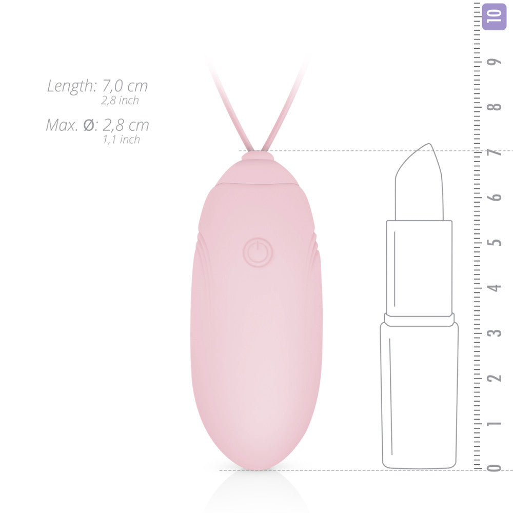 Powerful wireless rechargeable silicone egg Luv Egg pink