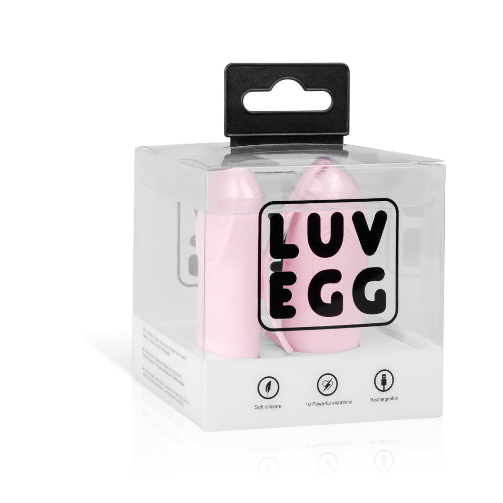 Powerful wireless rechargeable silicone egg Luv Egg pink