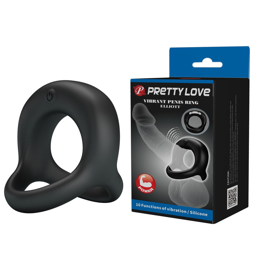 Elliott Rechargeable Silicone Vibrating Cock Ring