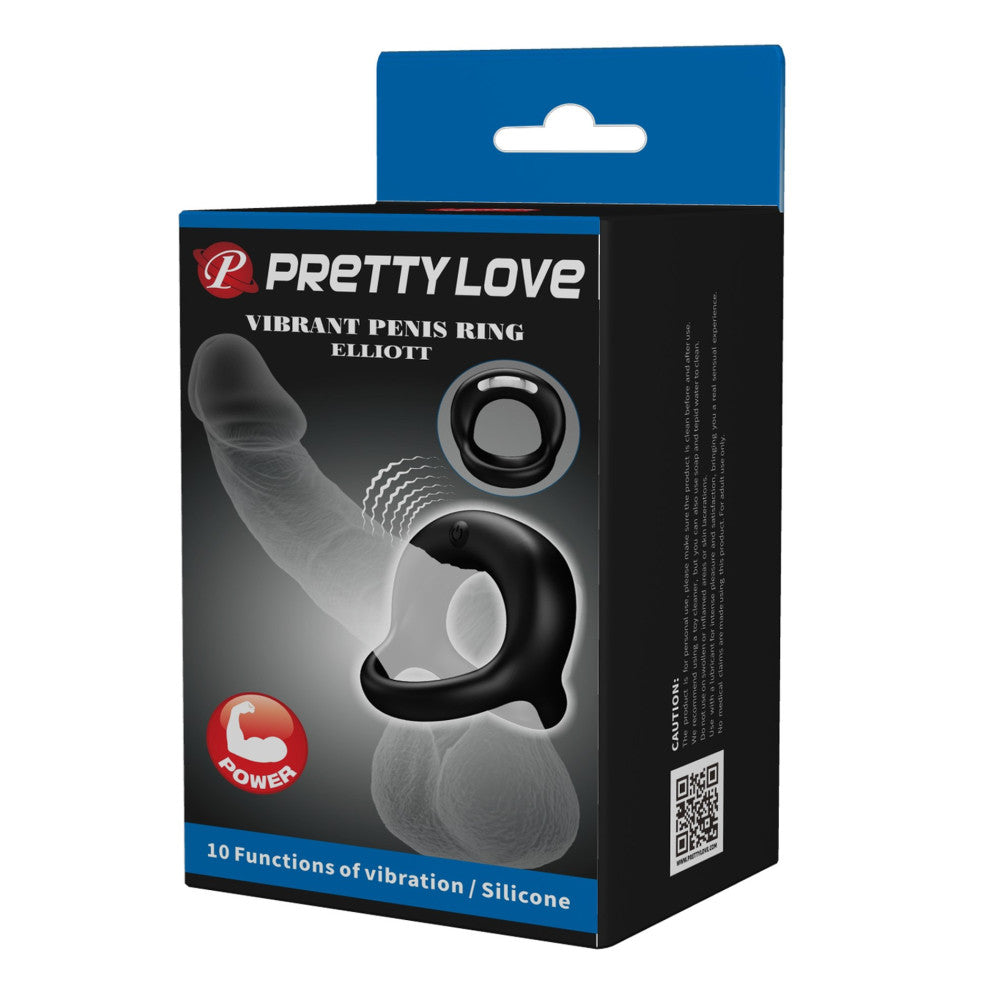 Elliott Rechargeable Silicone Vibrating Cock Ring