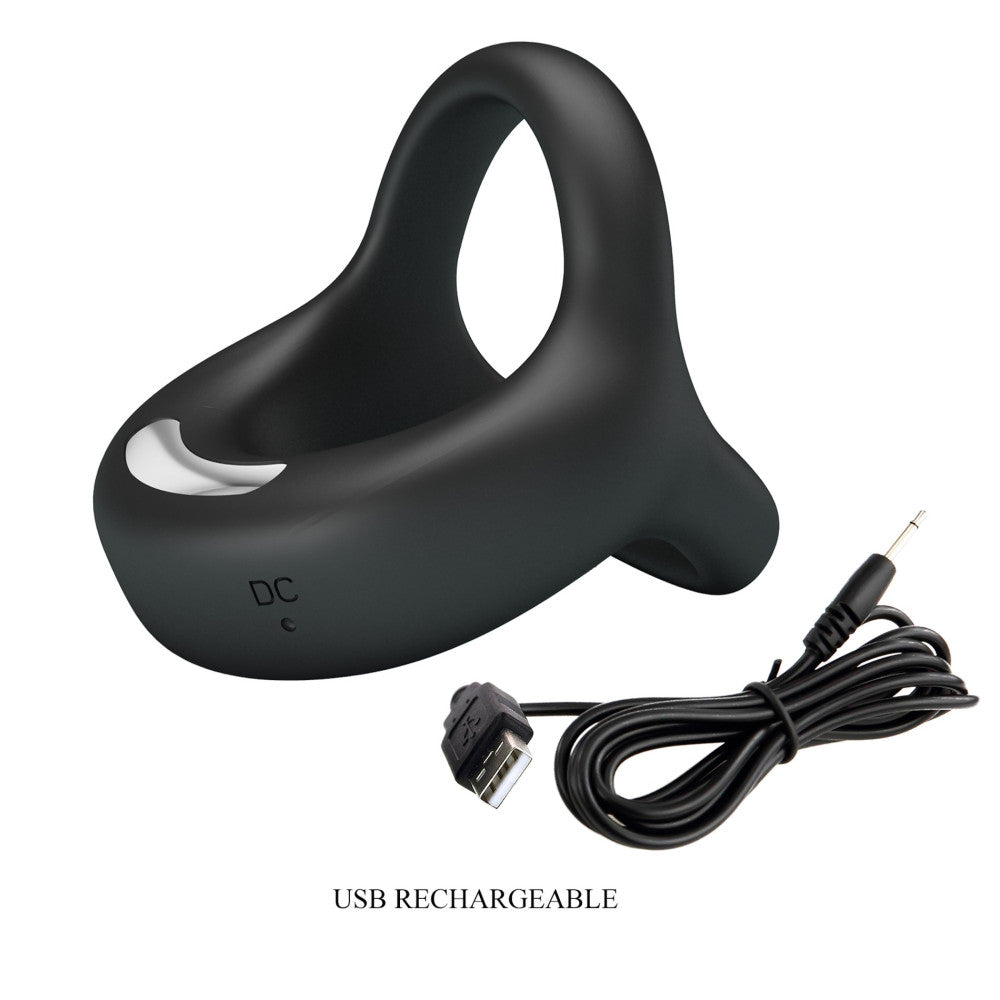 Elliott Rechargeable Silicone Vibrating Cock Ring