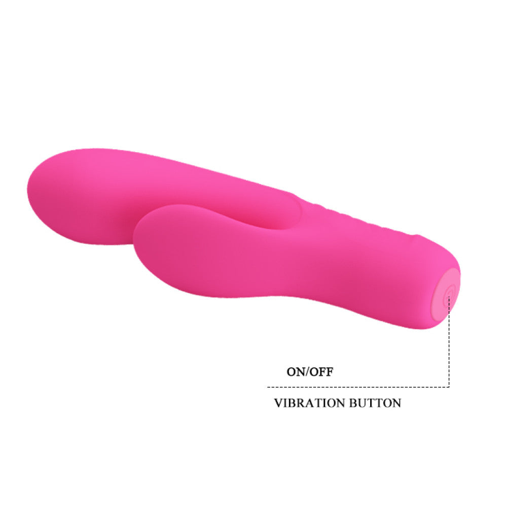 Pretty Love Tim Flexible Rechargeable Rabbit Vibrator Silicone