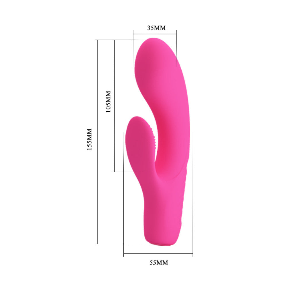 Pretty Love Tim Flexible Rechargeable Rabbit Vibrator Silicone