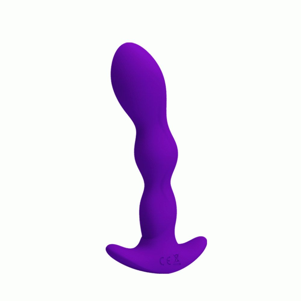 Pretty Love Yale Rechargeable Vibrating Silicone Anal Stimulator Purple