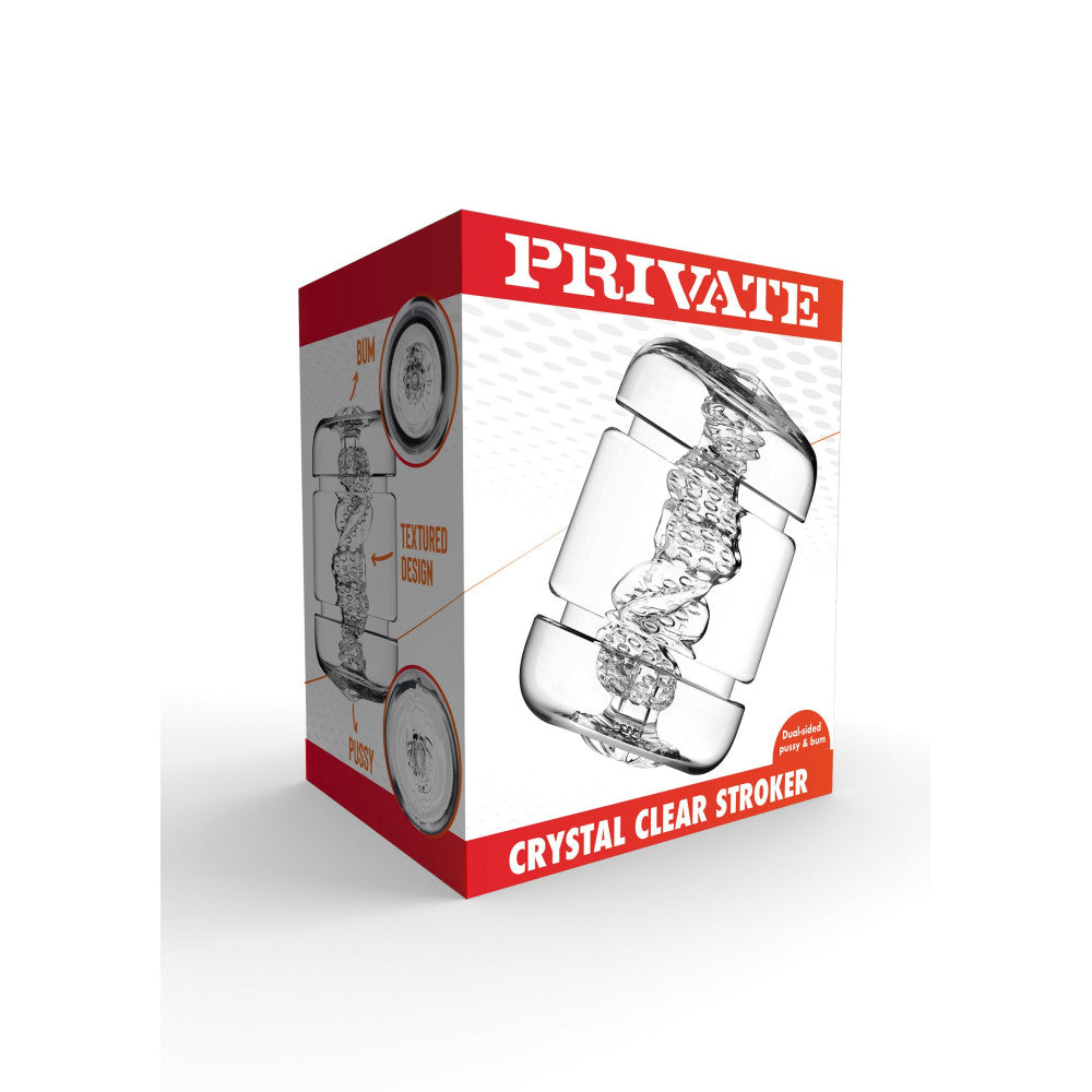 Private Crystal Clear Pussy & Bum Two-Sided Masturbator