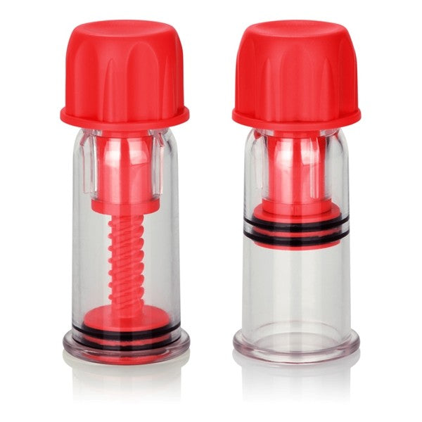 Pro Suckers Vacuum Nipple Stimulators Red