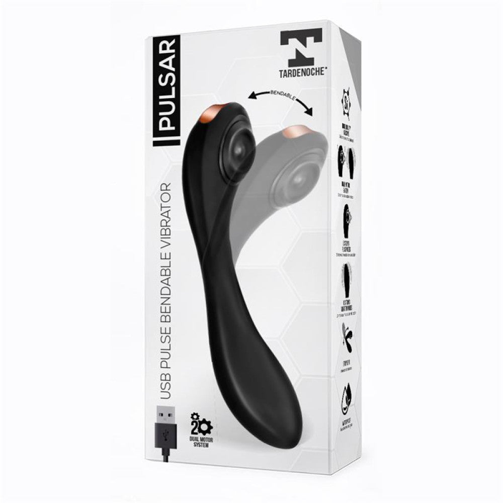 Pulsar silicone 2 in 1 rechargeable vibrator