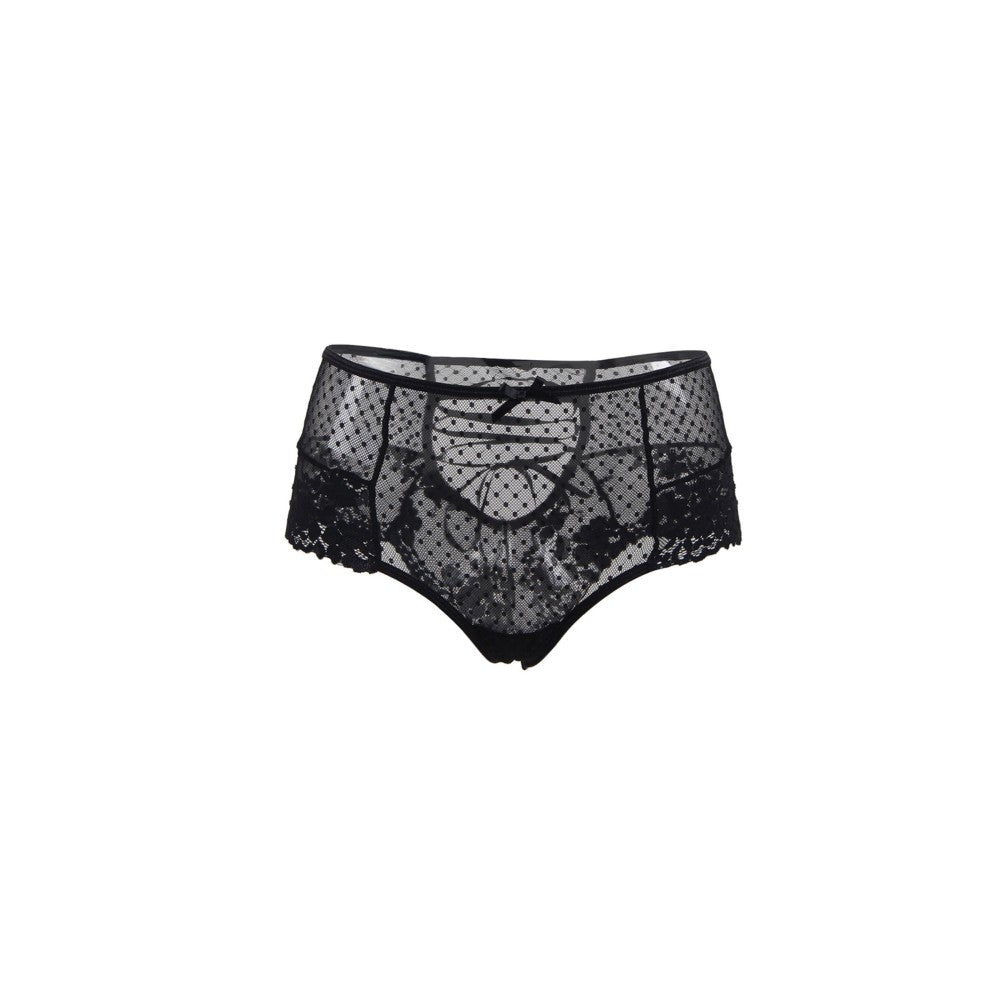 QL Noir Sexy Lace Boxer Briefs