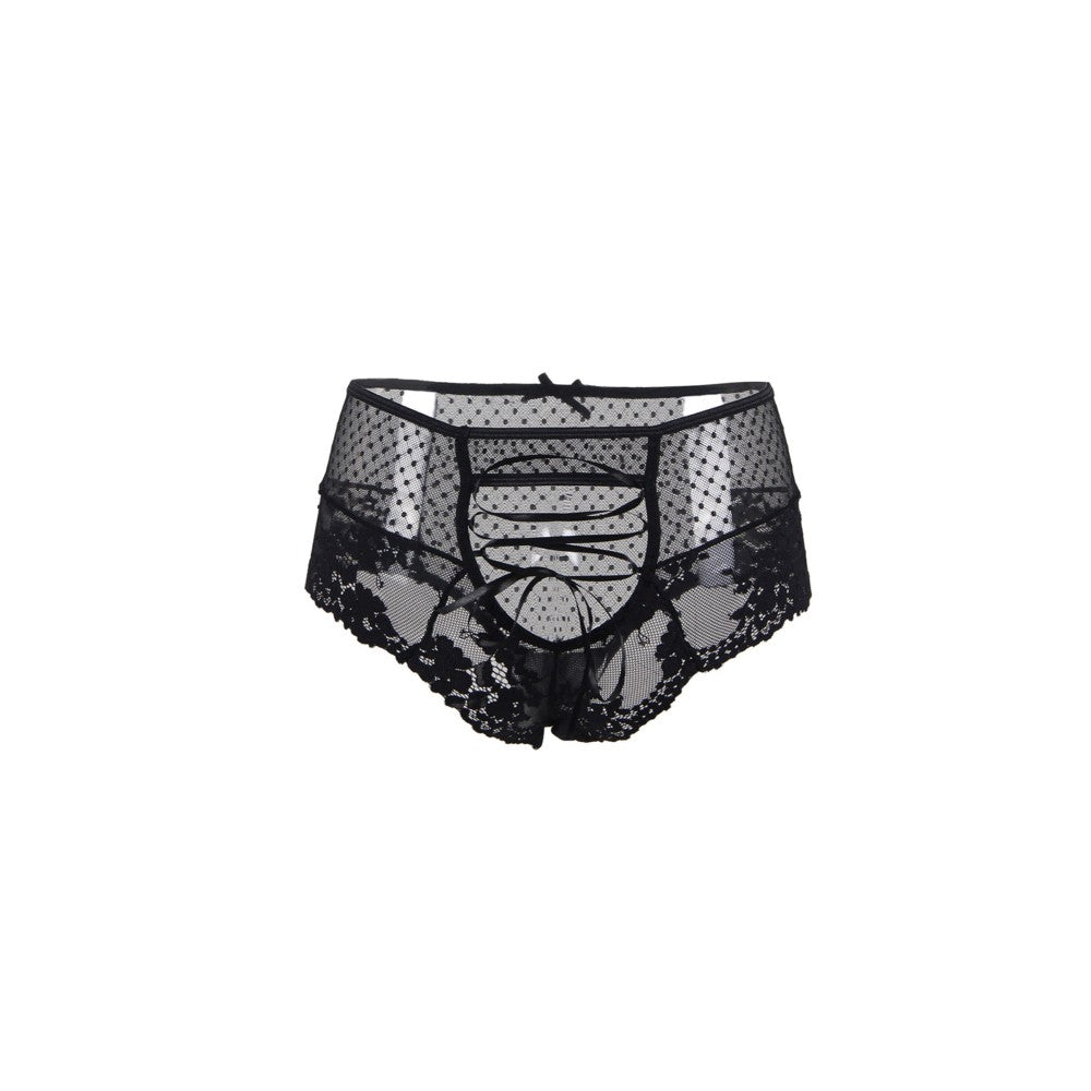 QL Noir Sexy Lace Boxer Briefs