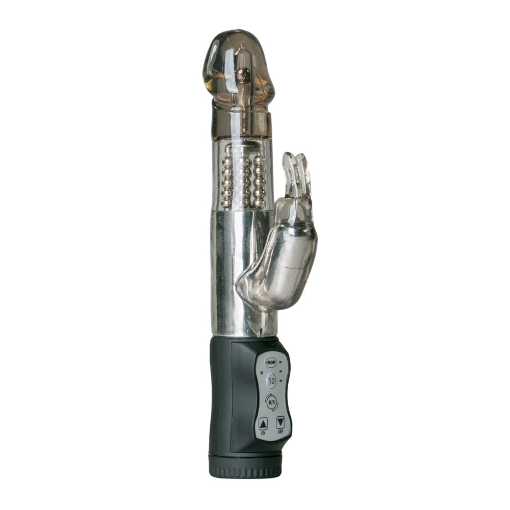 Rabbit Vibrator with Rotating Head & Pearls