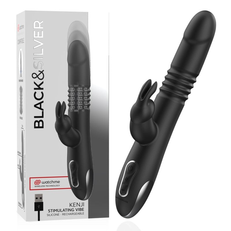 Rabbit vibrator with thrusts and rotating beads Kenji