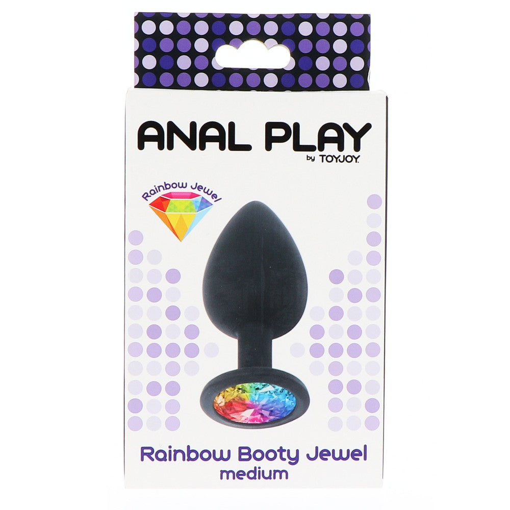 Rainbow Booty Jewel M Crystal Silicone Anal Expander