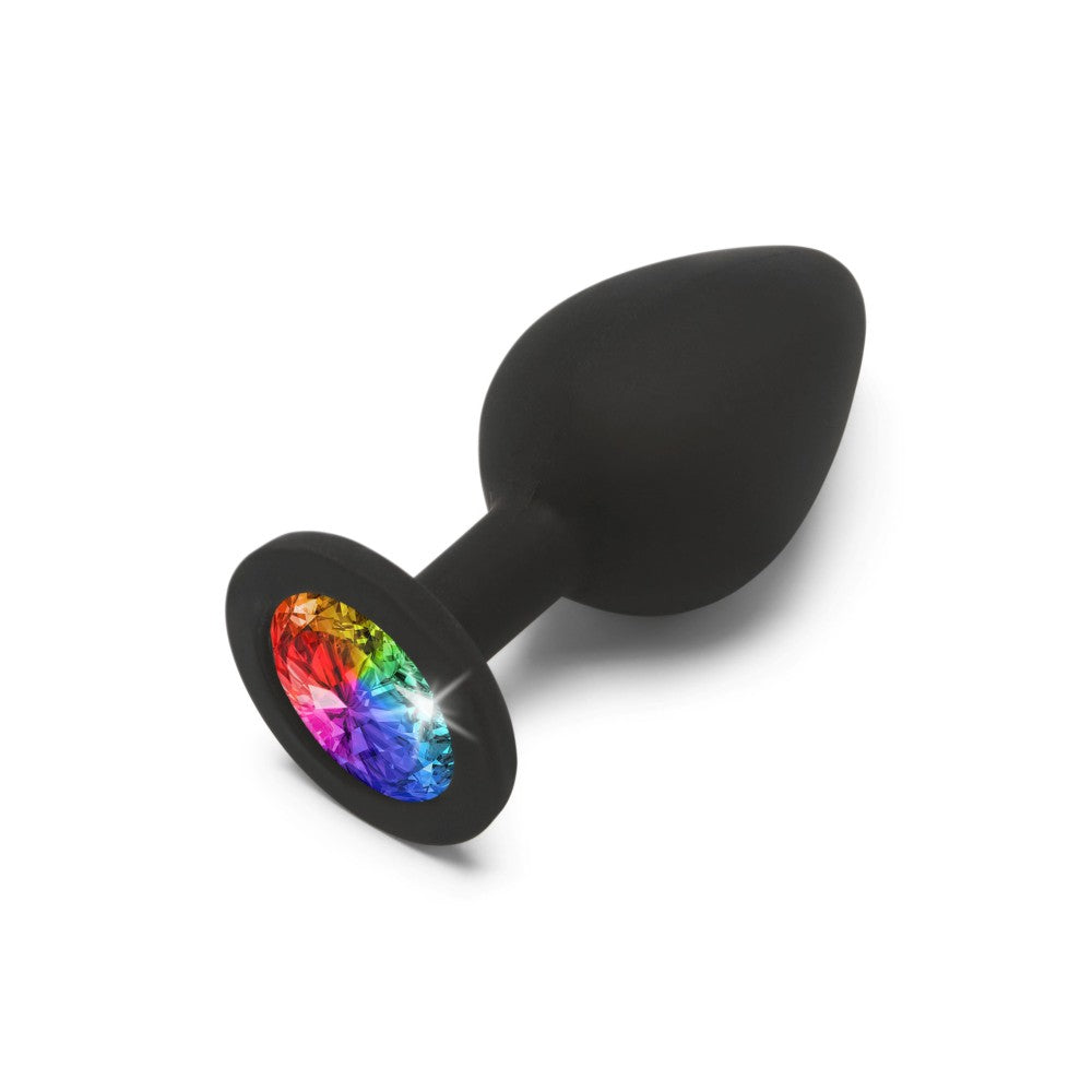 Rainbow Booty Jewel M Crystal Silicone Anal Expander