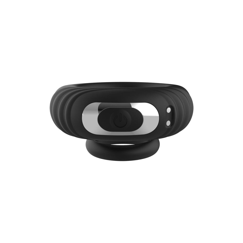 Ram Rod Strong Silicone Rechargeable Double Cock Ring with Remote