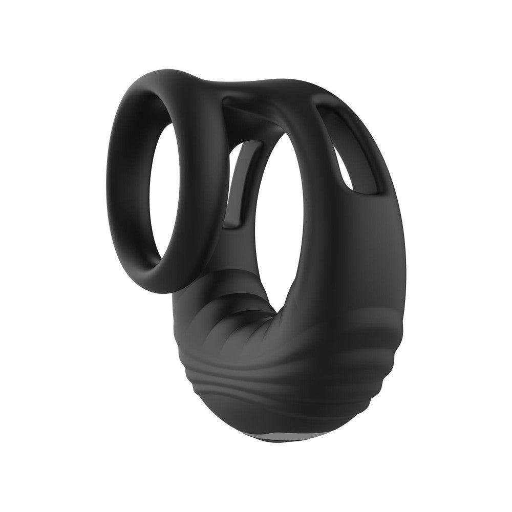 Ram Rod Strong Silicone Rechargeable Double Cock Ring with Remote