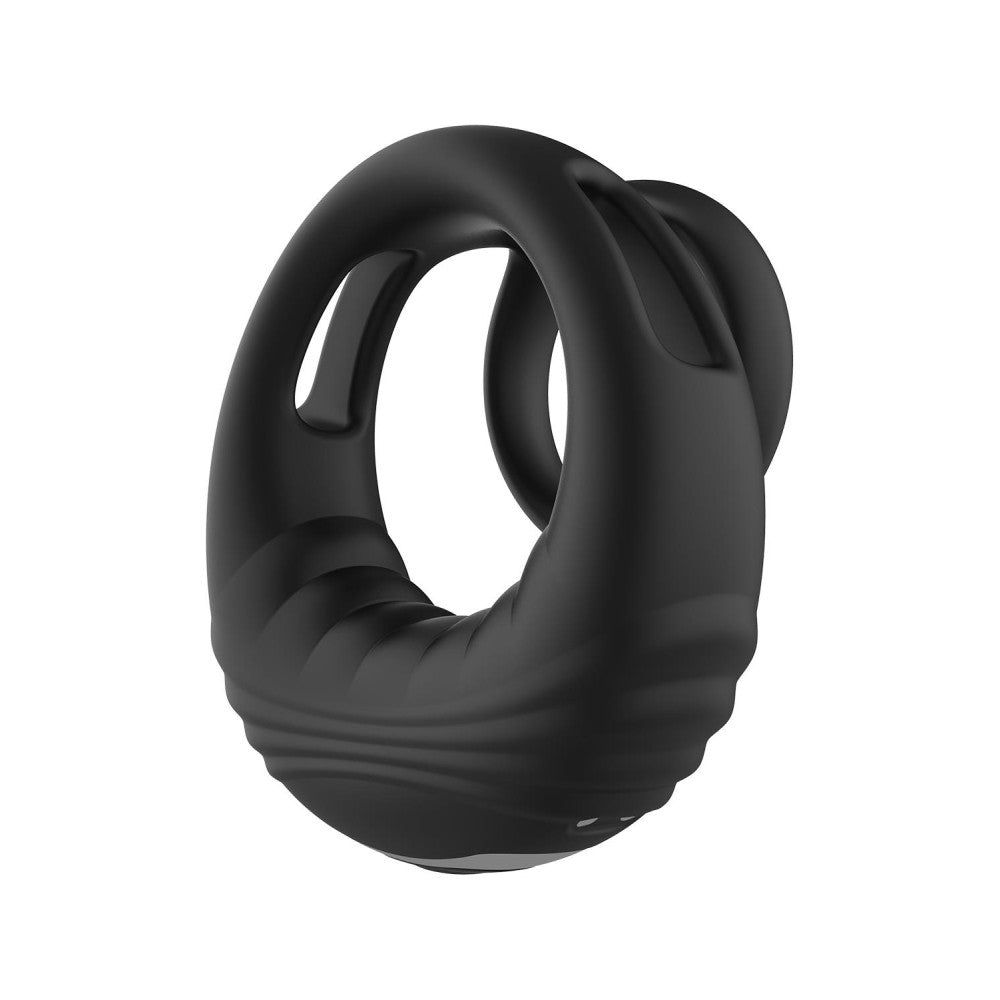 Ram Rod Strong Silicone Rechargeable Double Cock Ring with Remote