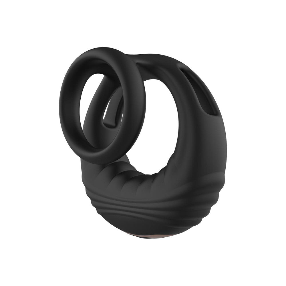 Ram Rod Strong Silicone Rechargeable Double Cock Ring with Remote