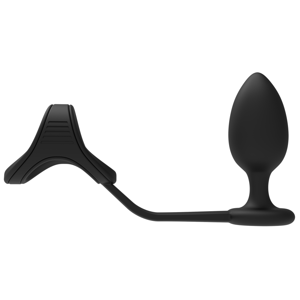 Ramrod Cockstrap Silicone Butt Plug with Cock & Balls Strap