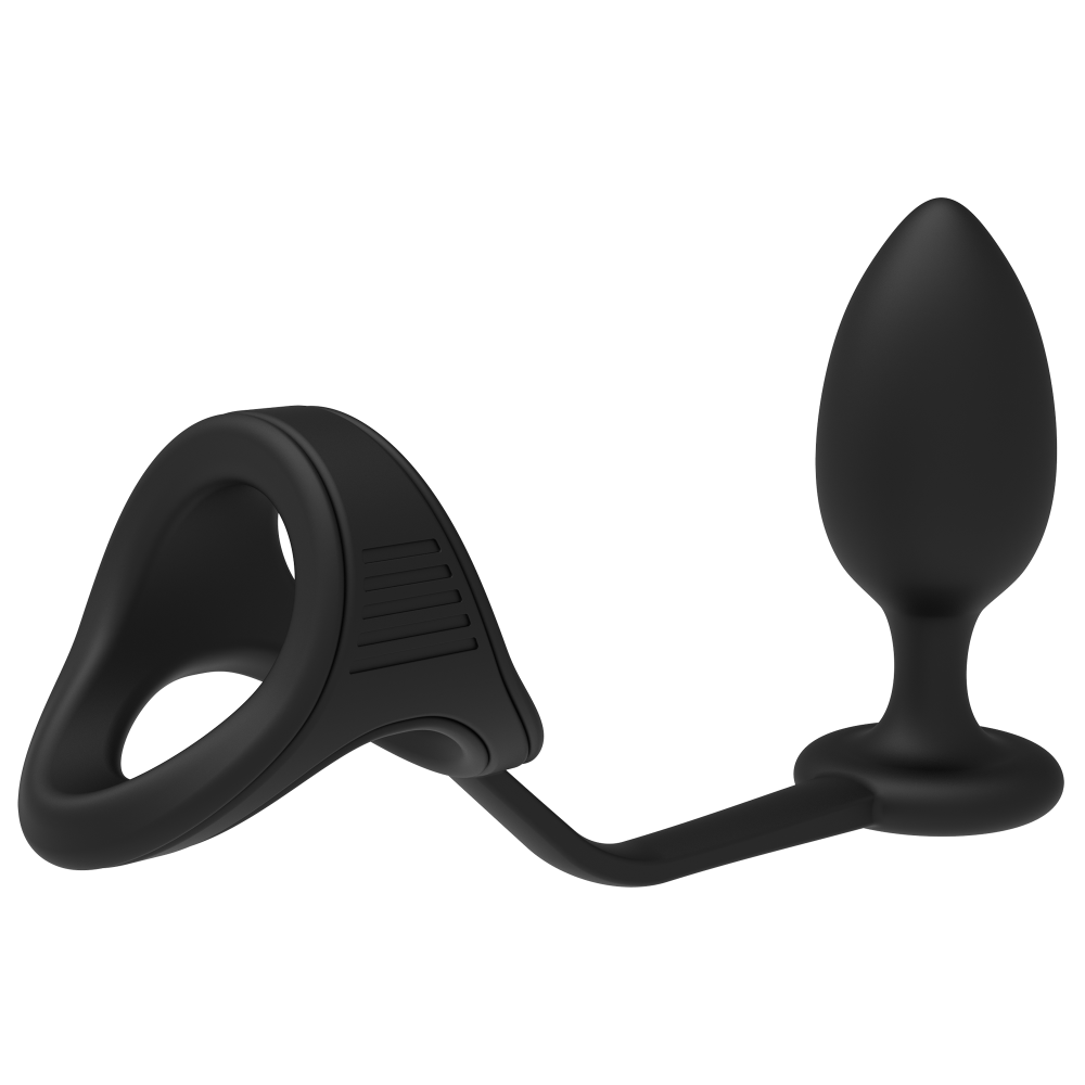 Ramrod Cockstrap Silicone Butt Plug with Cock & Balls Strap