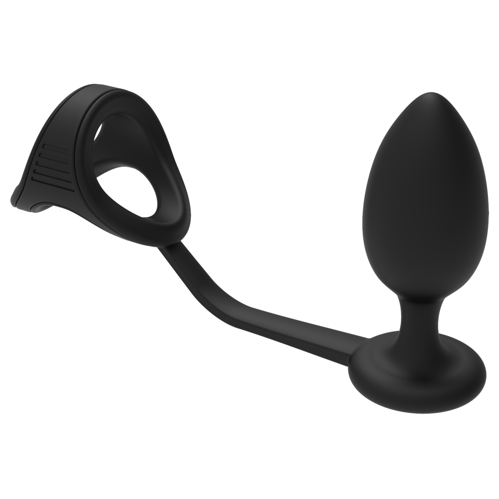 Ramrod Cockstrap Silicone Butt Plug with Cock & Balls Strap