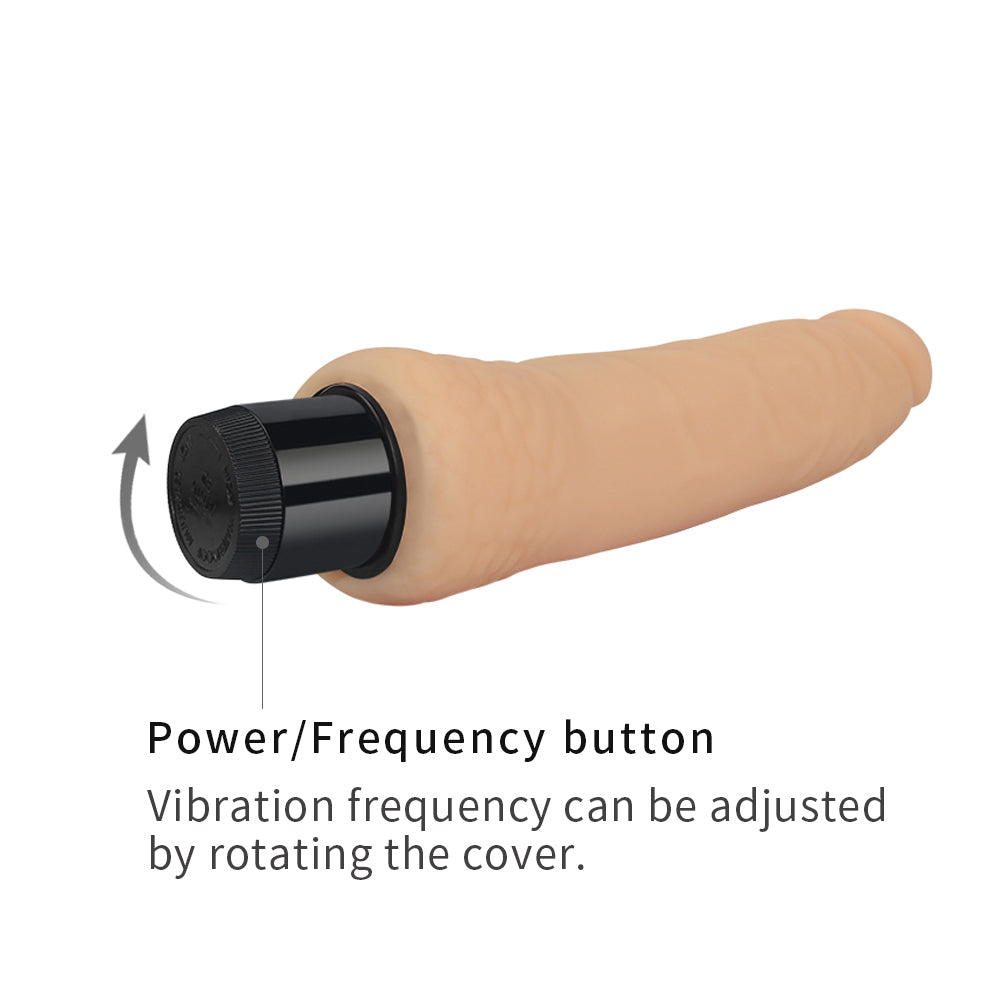 Real Feel Realistic Cyberskin Vibrator 8"