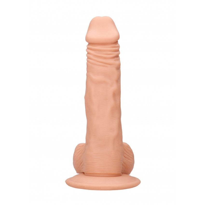 Real Rock 9" Cyber Skin Testicle Realistic Dildo