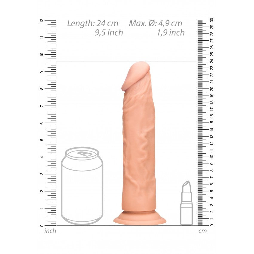 Real Rock 9" Flexible Realistic Cyber Skin Dildo