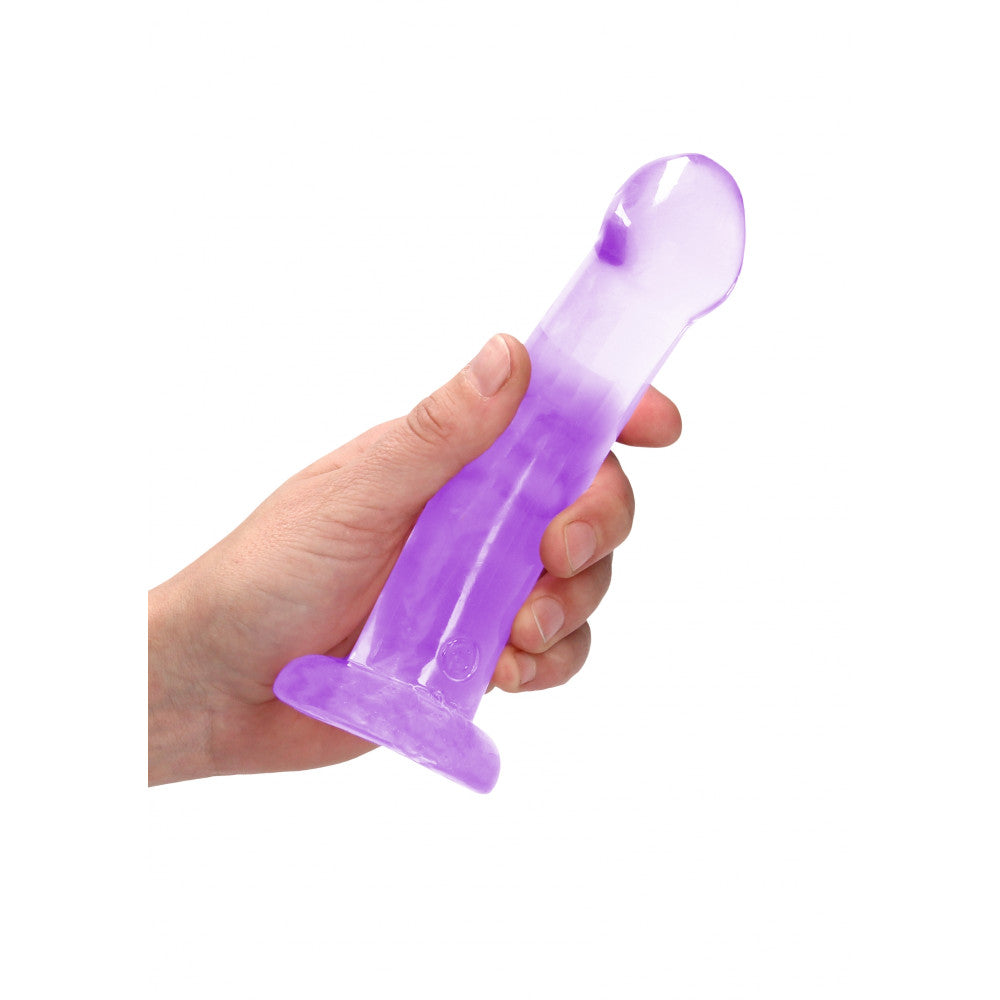 Real Rock Crystal Clear 7" Jelly Dildo