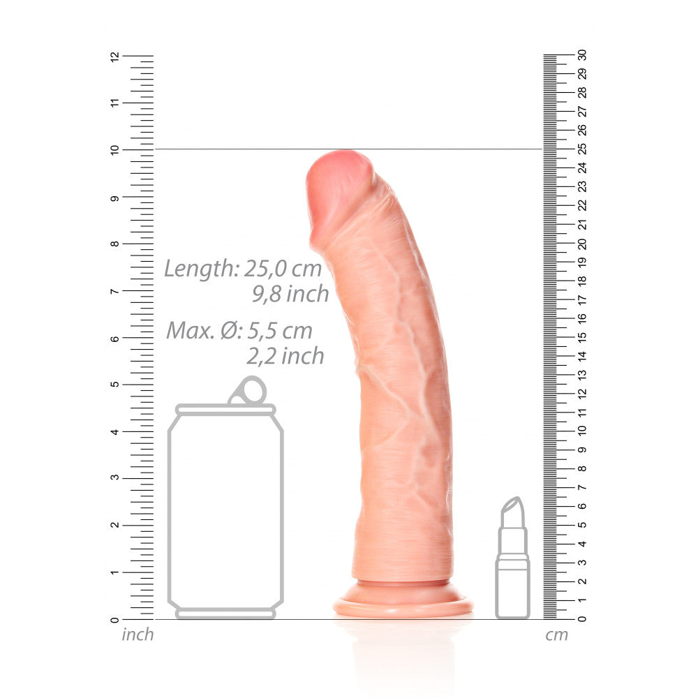 Real Rock Curved 9" Large Realistic Dildo