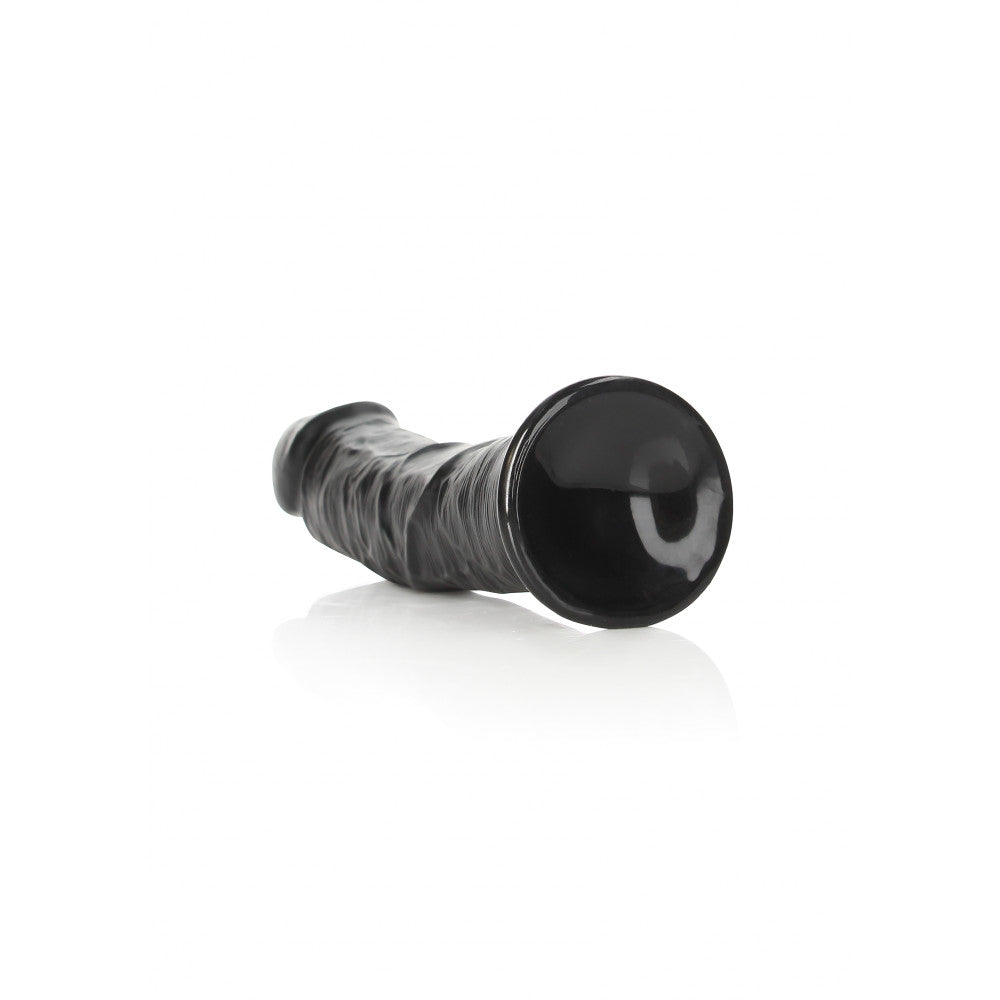 Real Rock Curved Big Realistic Dildo 9" Black