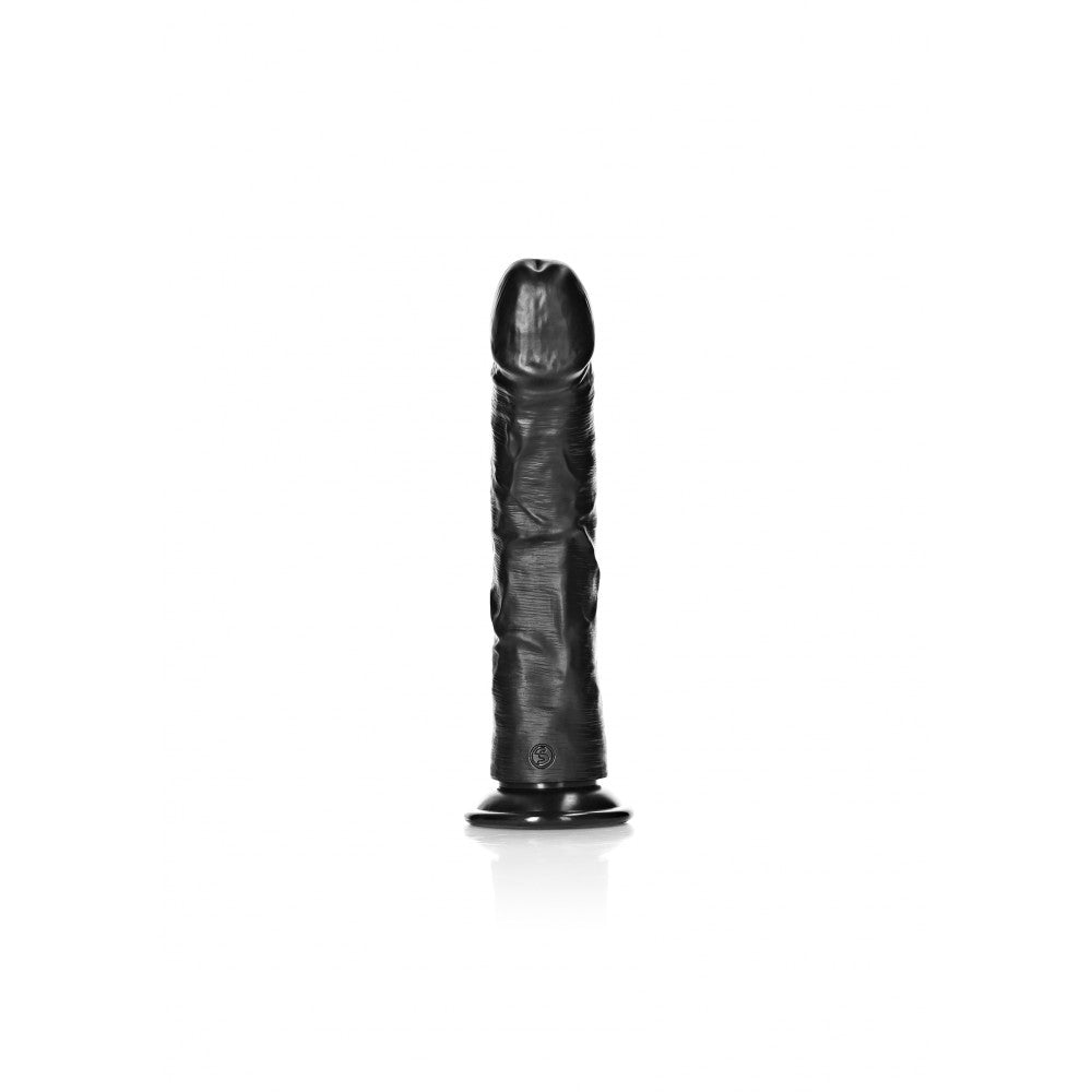 Real Rock Curved Large Realistic Dildo 10" Black